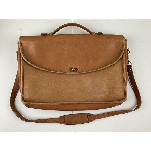 Unlisted Bags Vintage Tan Leather Messenger Bag Poshmark
